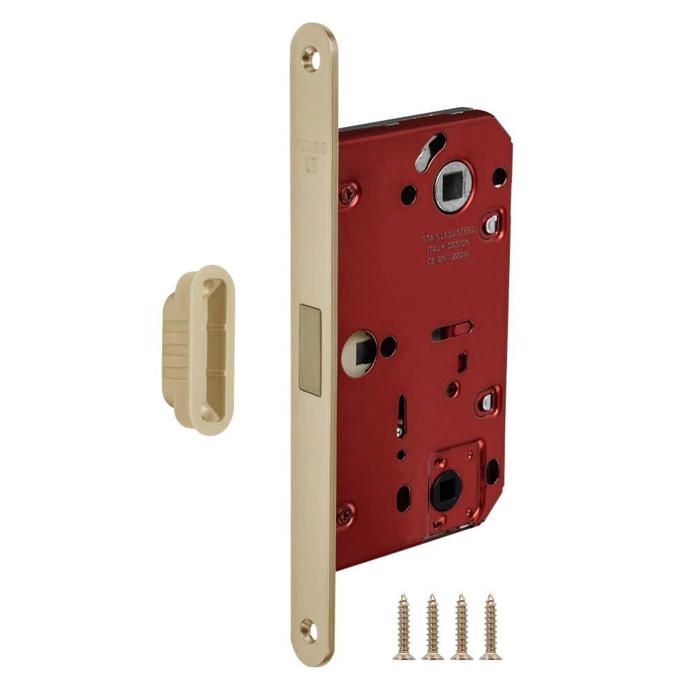 Фото Защелка врезная магнитная MAGNM96WC-50/BL INOX SSG-39 сатин. золото (блистер)