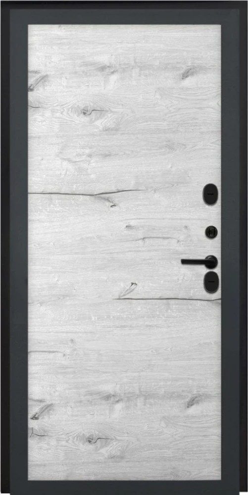 Входная дверь ДвериПРО Аура Без фрезеровки Дуб арктик горизонт DPRO198245 внутренняя сторона